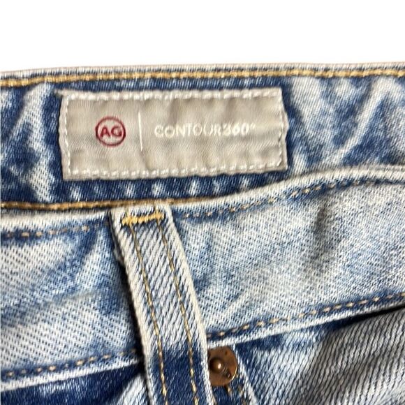 AG Adriano Goldschmeid Saige High-Rise Straight in Apparition Destructed 31 - Picture 6 of 10